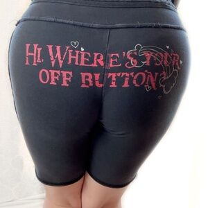 It’s Happy Bunny Y2K Graphic Lounge Shorts - XL